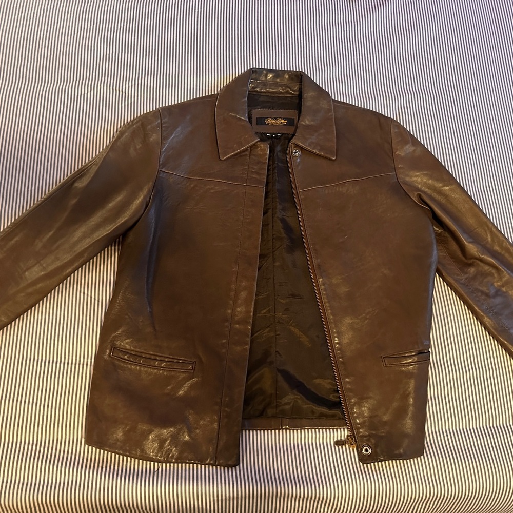 Brooks Brothers leather jacket